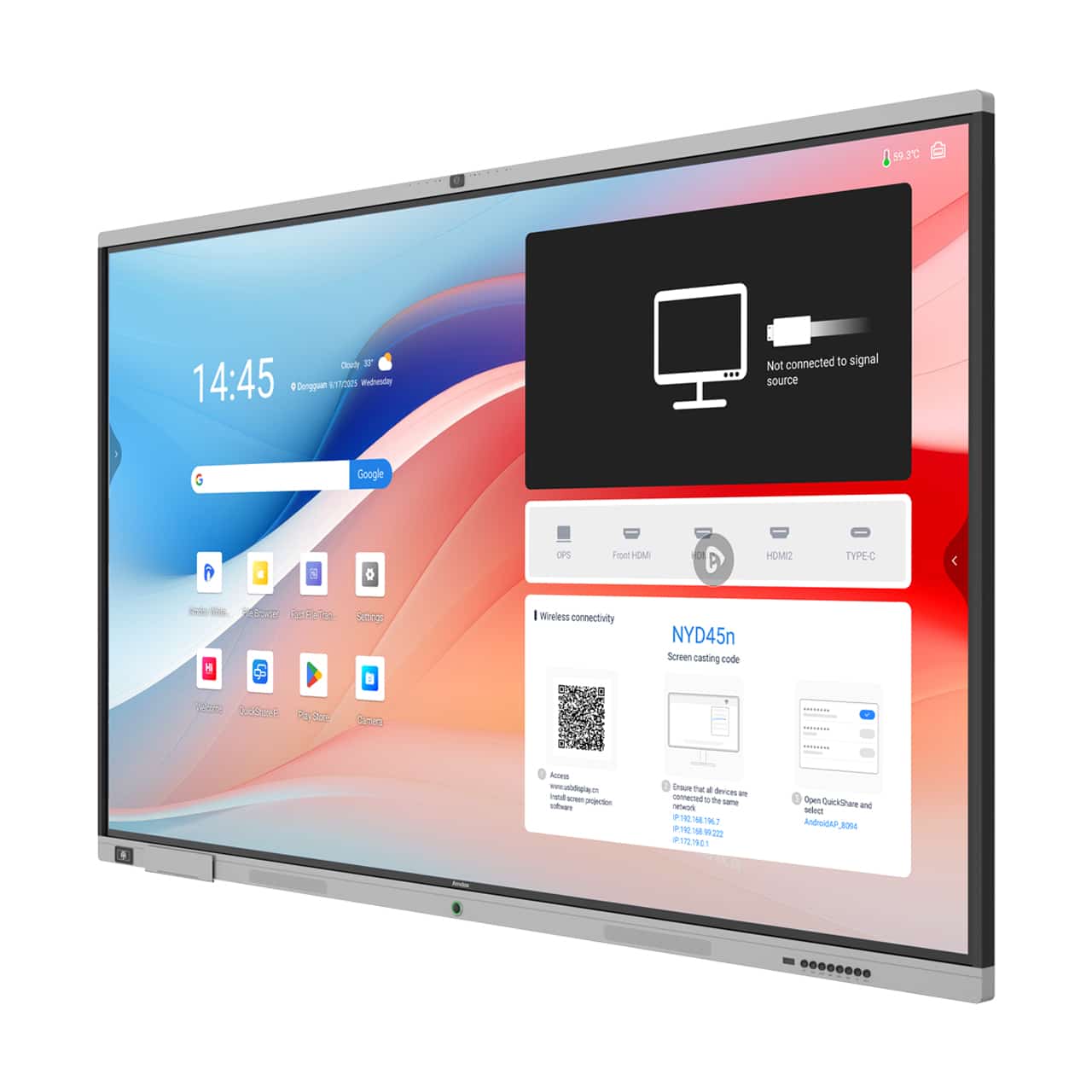 Amdox-Interactive whiteboards for collaboration/hybrid learning/classroom/school/eduction