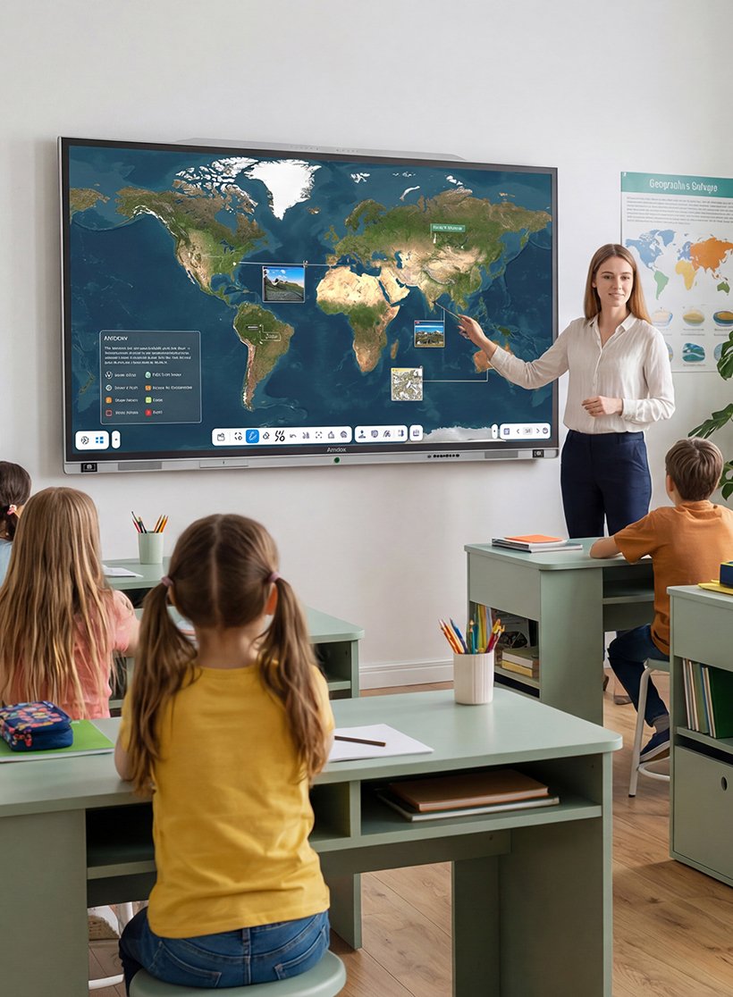 Amdox-Interactive whiteboards for collaboration/hybrid learning/classroom/school/eduction