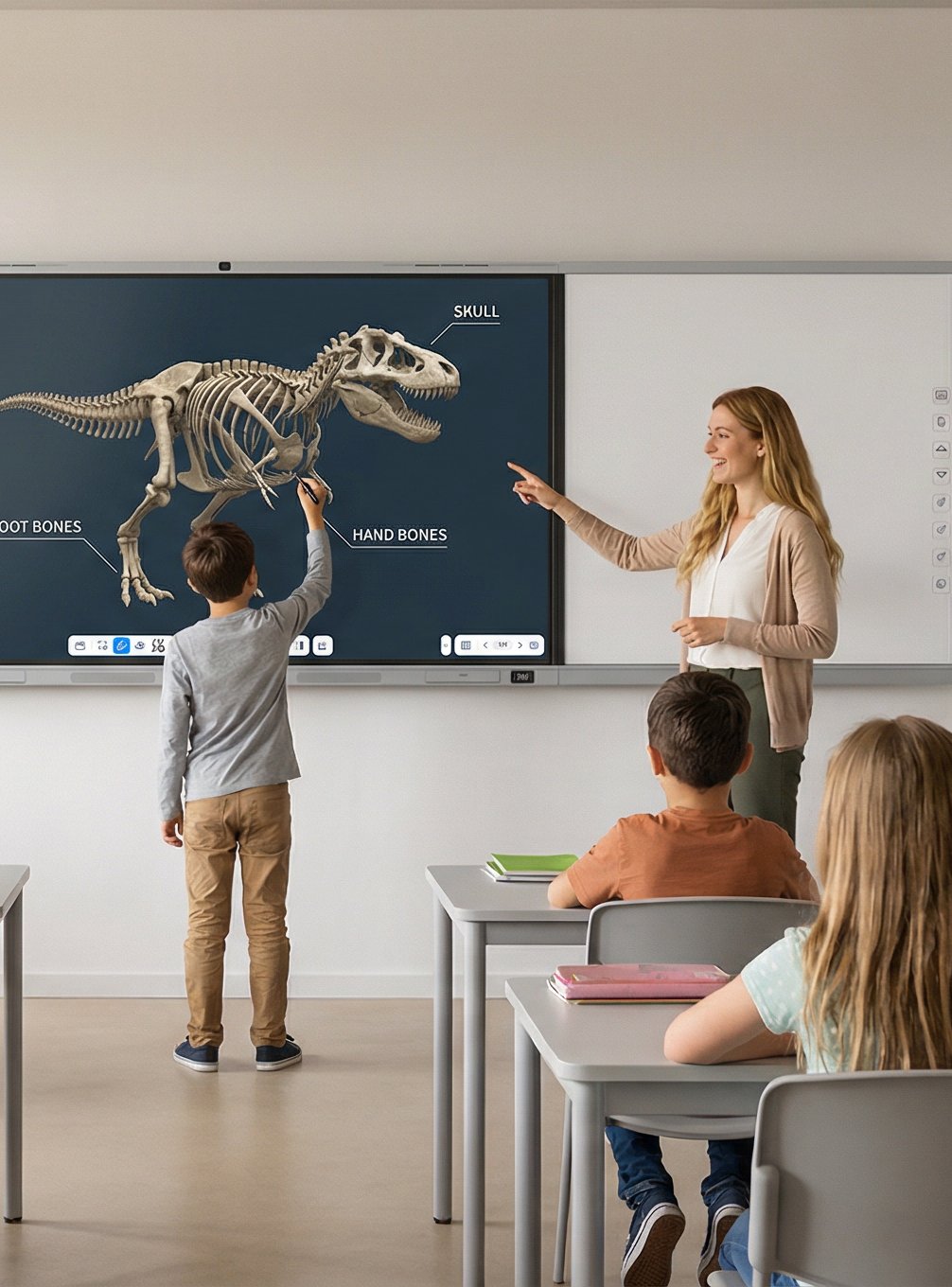 Amdox-Interactive whiteboards for collaboration/hybrid learning/classroom/school/eduction