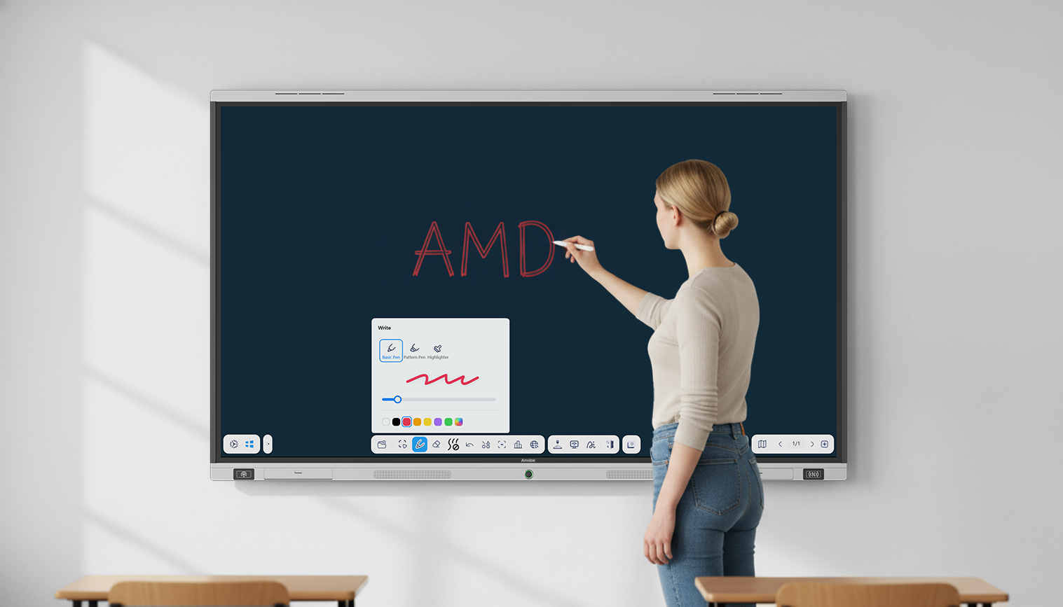 Amdox-Interactive whiteboards for collaboration/hybrid learning/classroom/school/eduction