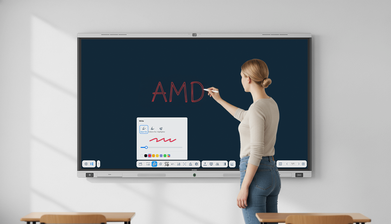 Amdox-Interactive whiteboards for collaboration/hybrid learning/classroom/school/eduction