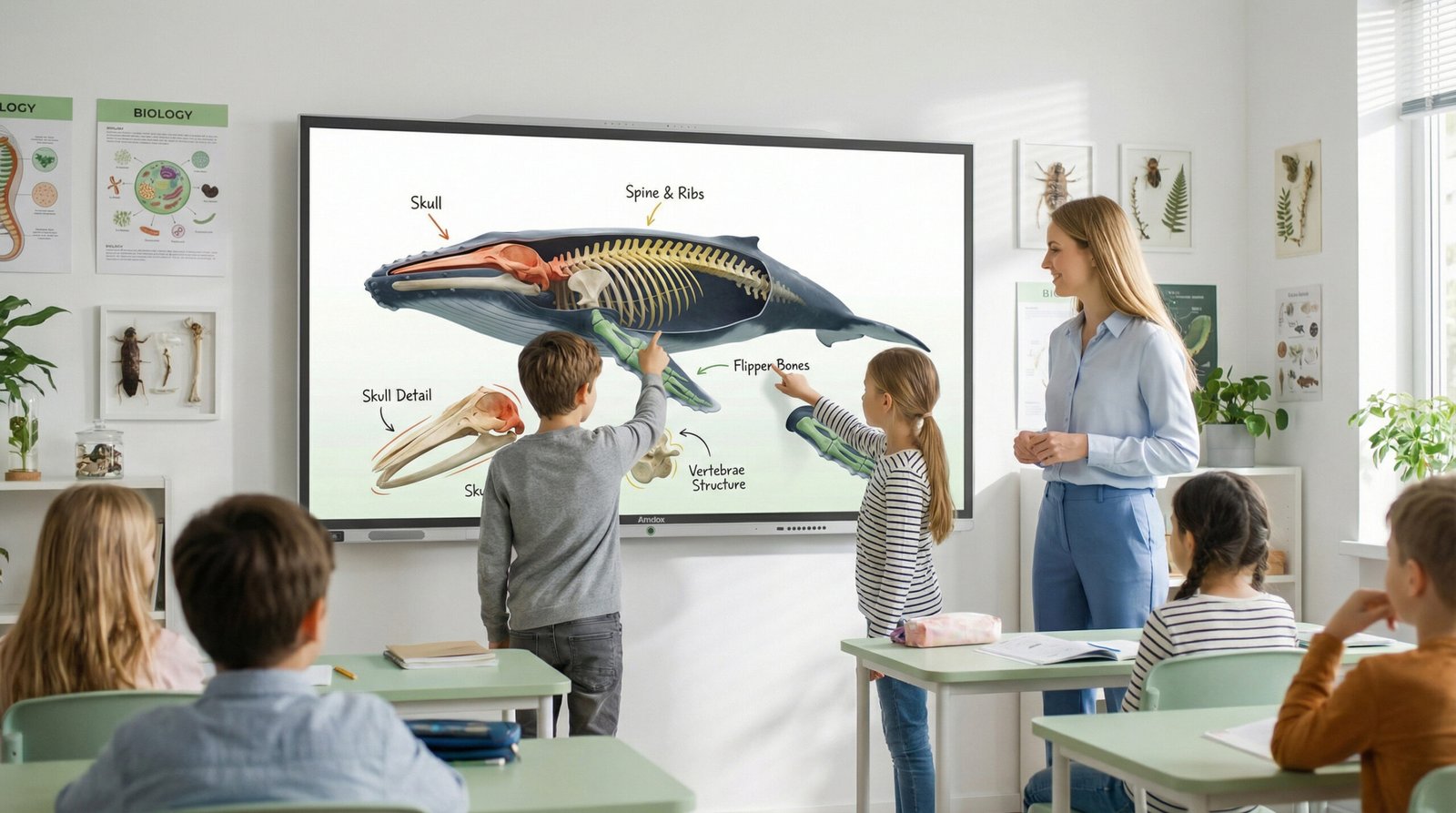 Amdox-Interactive whiteboards for collaboration/hybrid learning/classroom/school/eduction