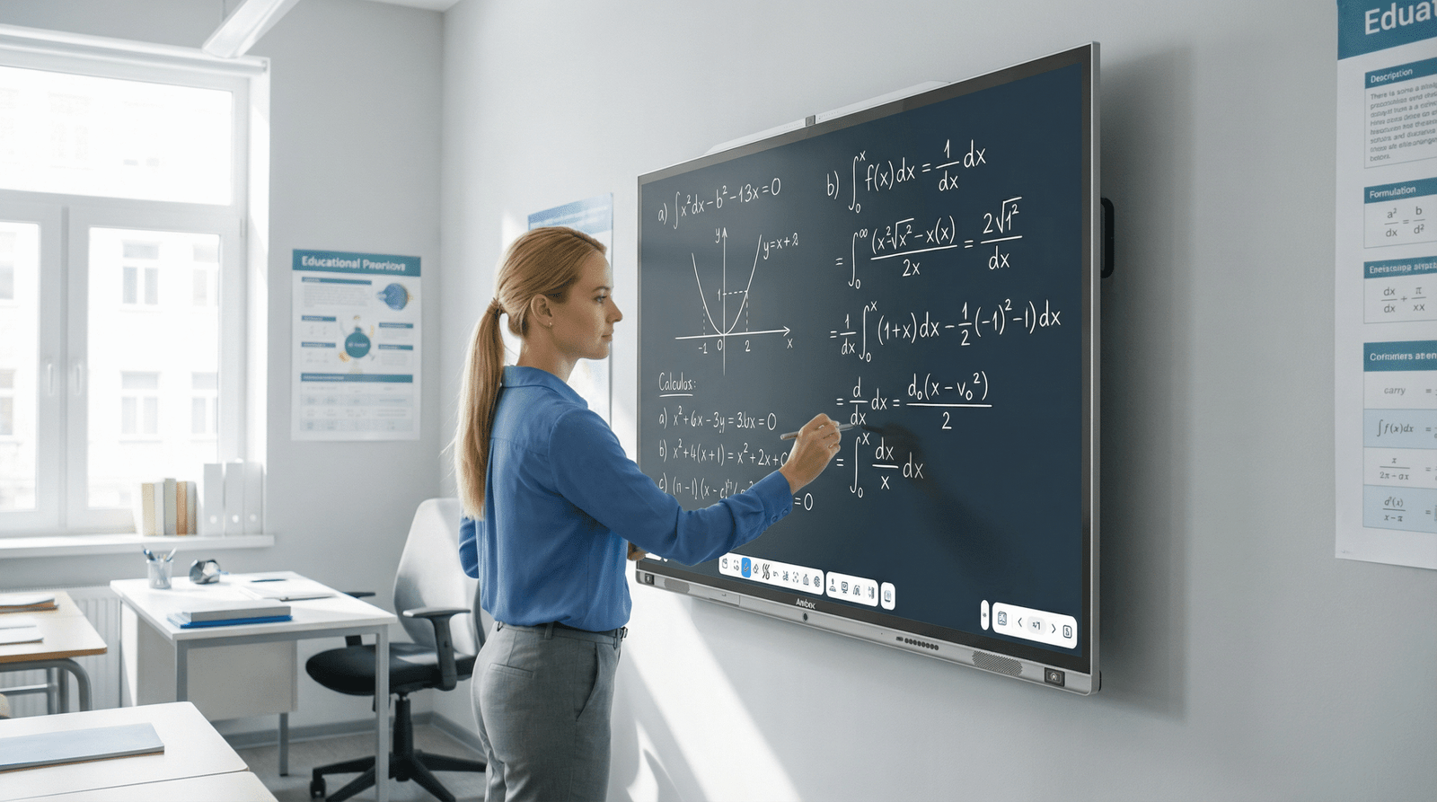 Amdox-Interactive whiteboards for collaboration/hybrid learning/classroom/school/eduction