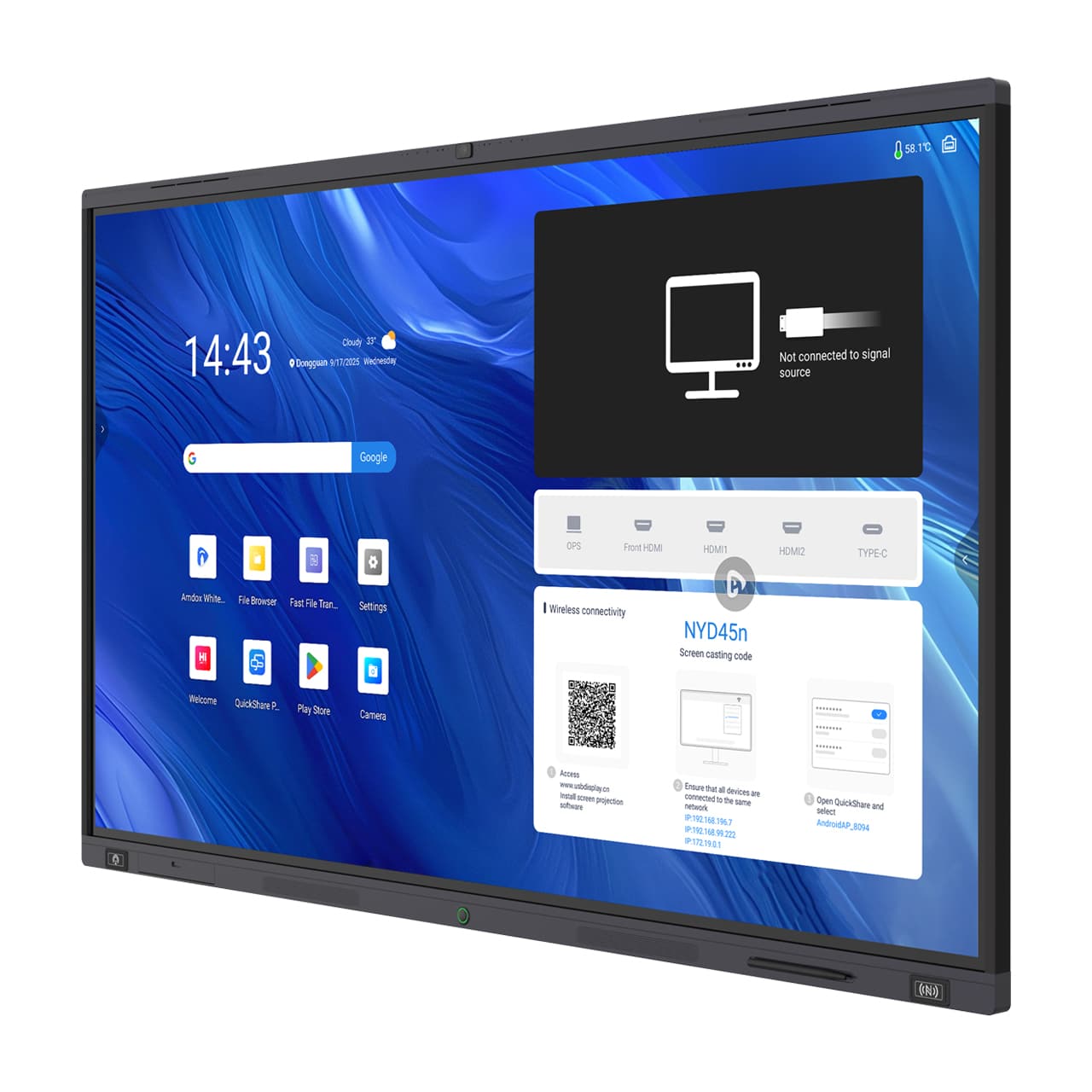 Amdox-interactive whiteboard-for conference room/meeting room/office