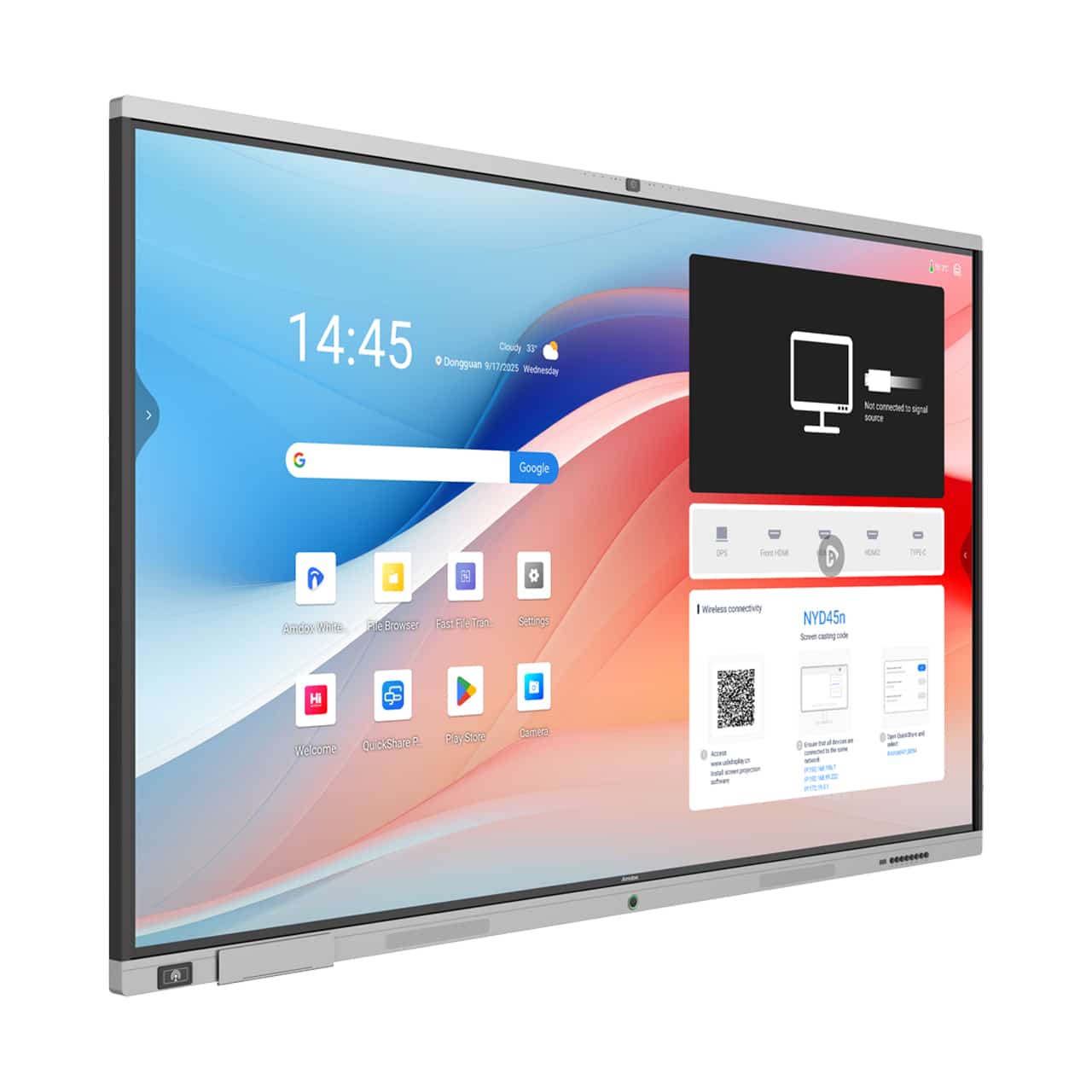 Amdox-Interactive whiteboards for collaboration/hybrid learning/classroom/school/eduction