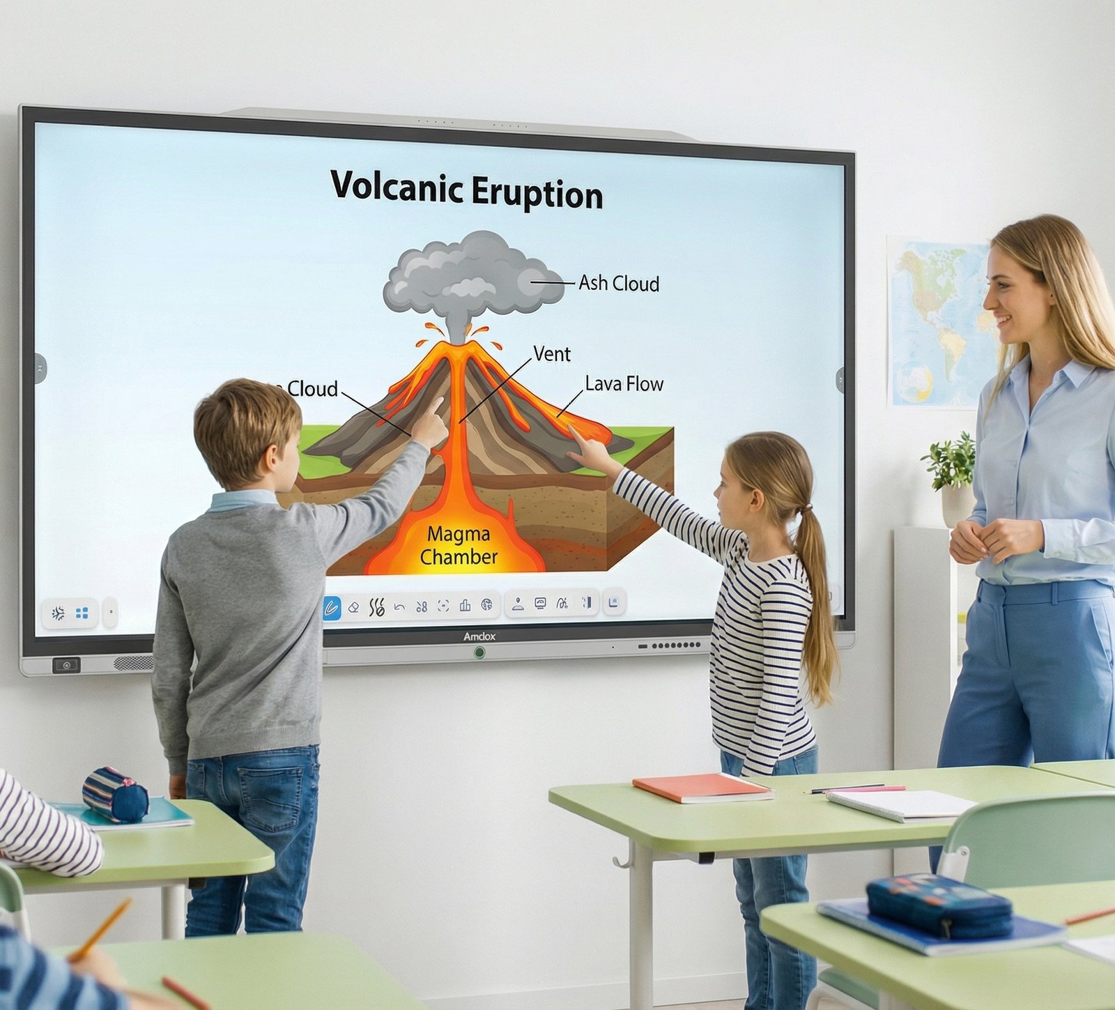 Amdox-Interactive whiteboards for collaboration/hybrid learning/classroom/school/eduction