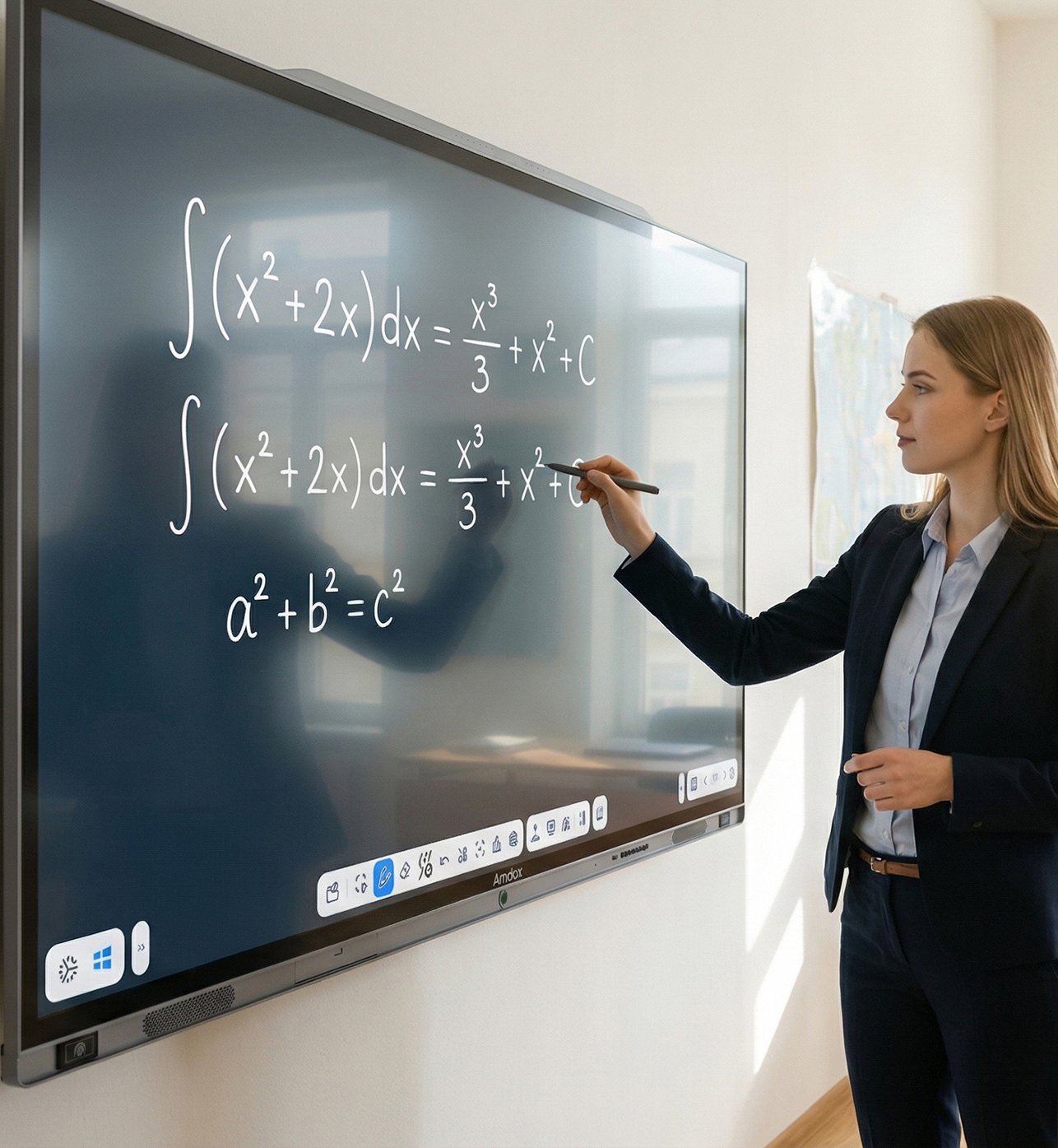 Amdox-Interactive whiteboards for collaboration/hybrid learning/classroom/school/eduction