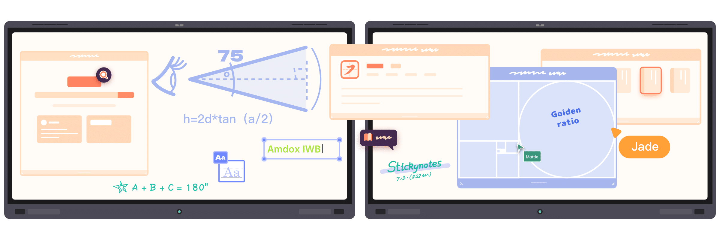 Amdox IWB-AI-powered touch interaction with built-in multimedia and teaching tools for smarter, more engaging lessons.