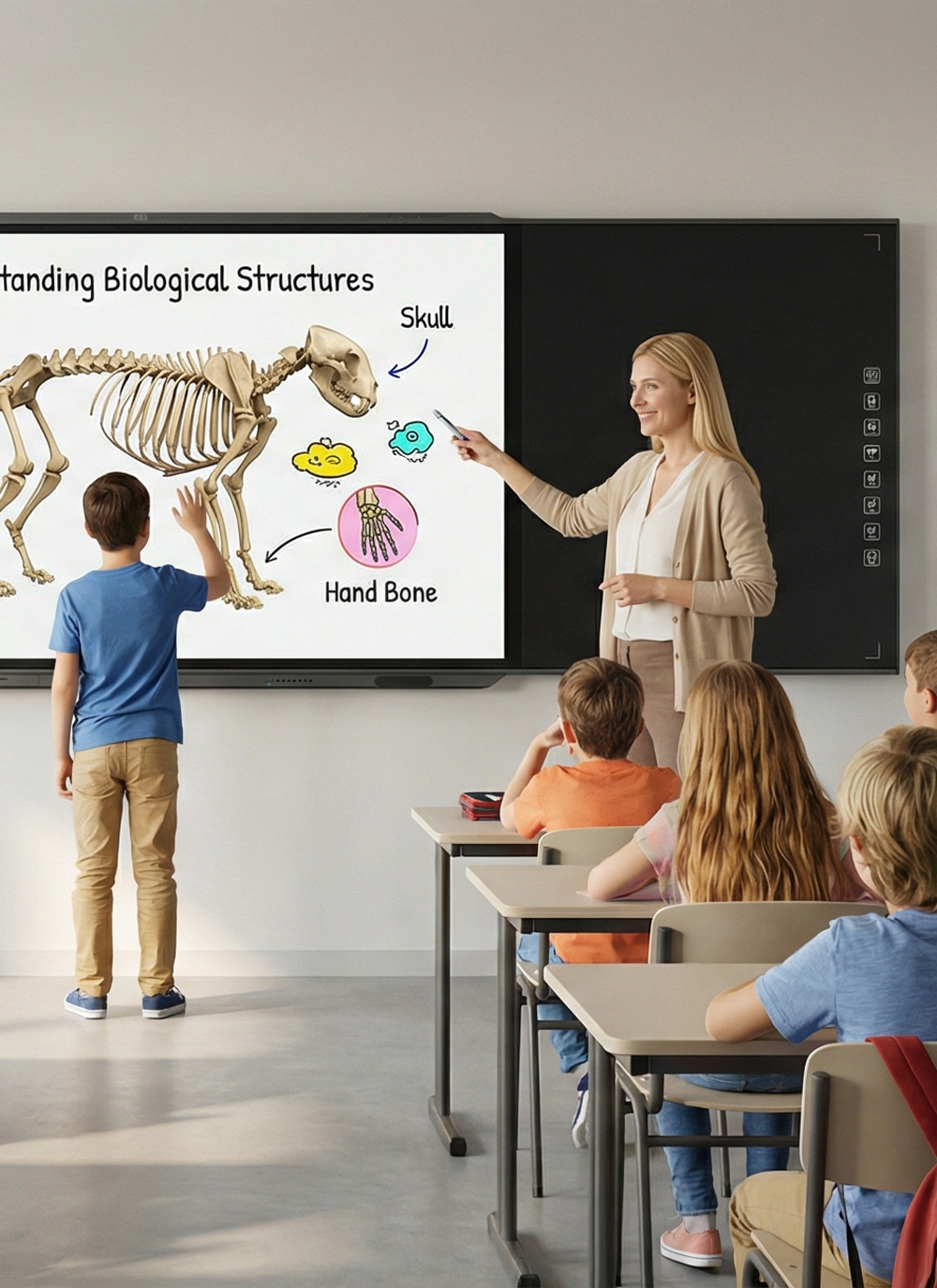 Amdox-Interactive whiteboards for collaboration/hybrid learning/classroom/school/eduction