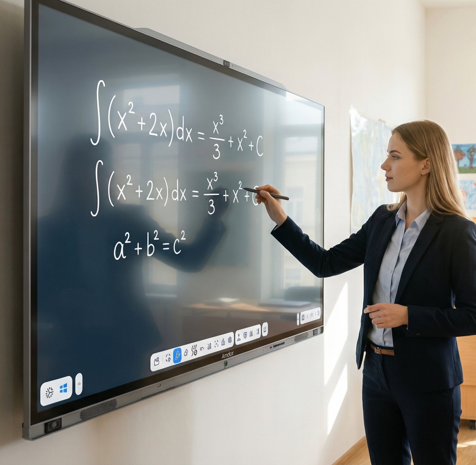 Amdox-Interactive whiteboards for collaboration/hybrid learning/classroom/school/eduction