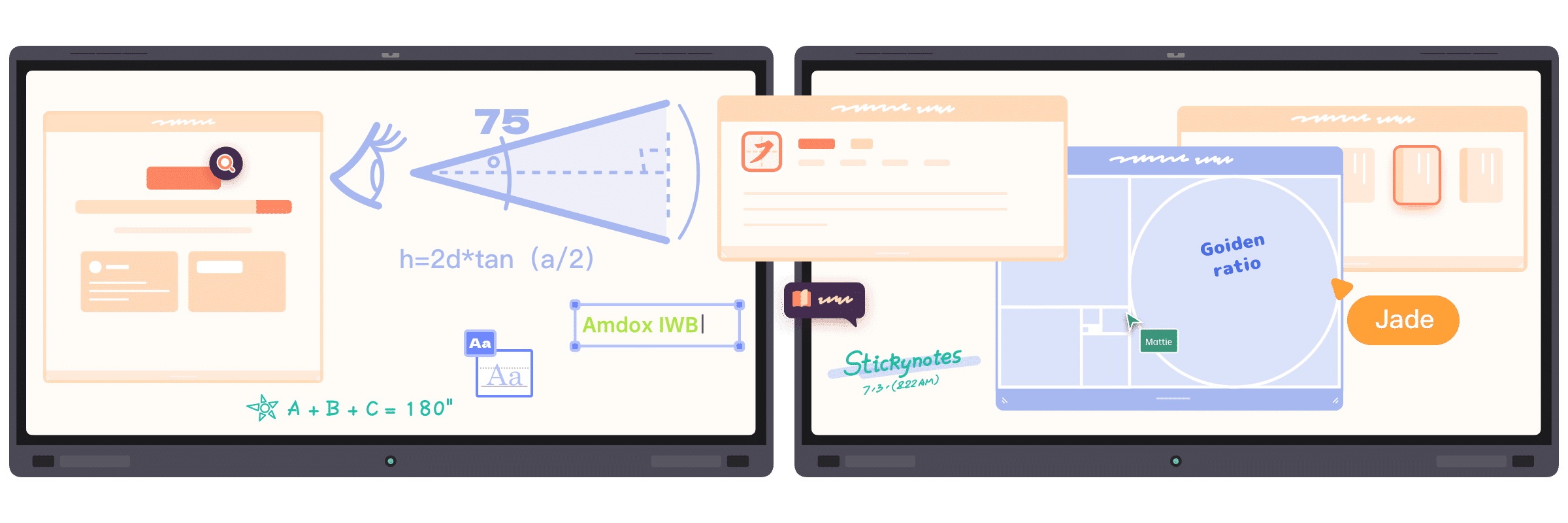 Amdox IWB-AI-powered touch interaction with built-in multimedia and teaching tools for smarter, more engaging lessons.